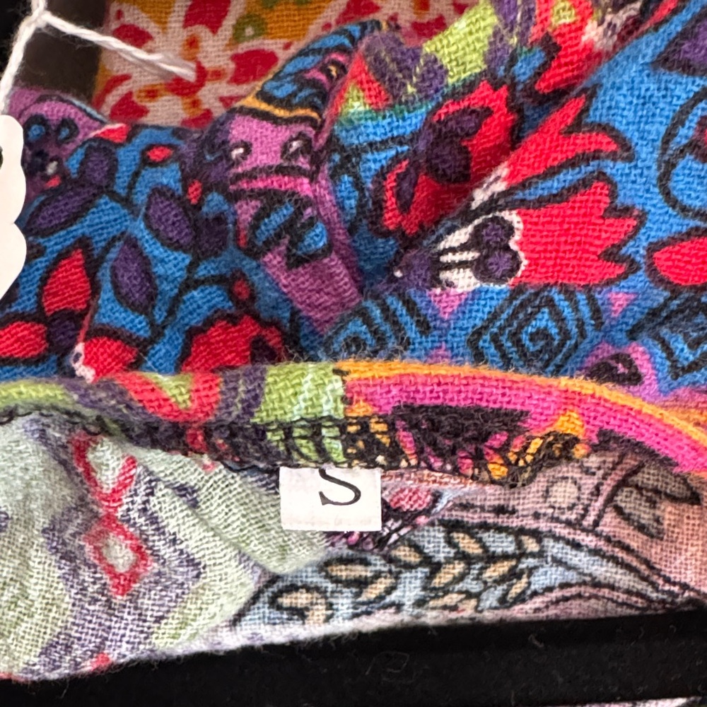 Multicolor Patchwork Overalls size Small - image 6